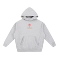 Flamingo Oversized Hoodie - Flower Gray
