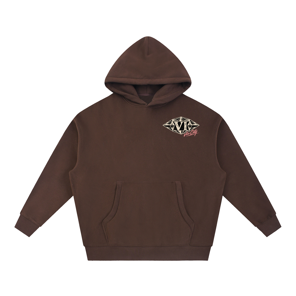 Essential Oversized Boxy Fit Fleece Hoodie