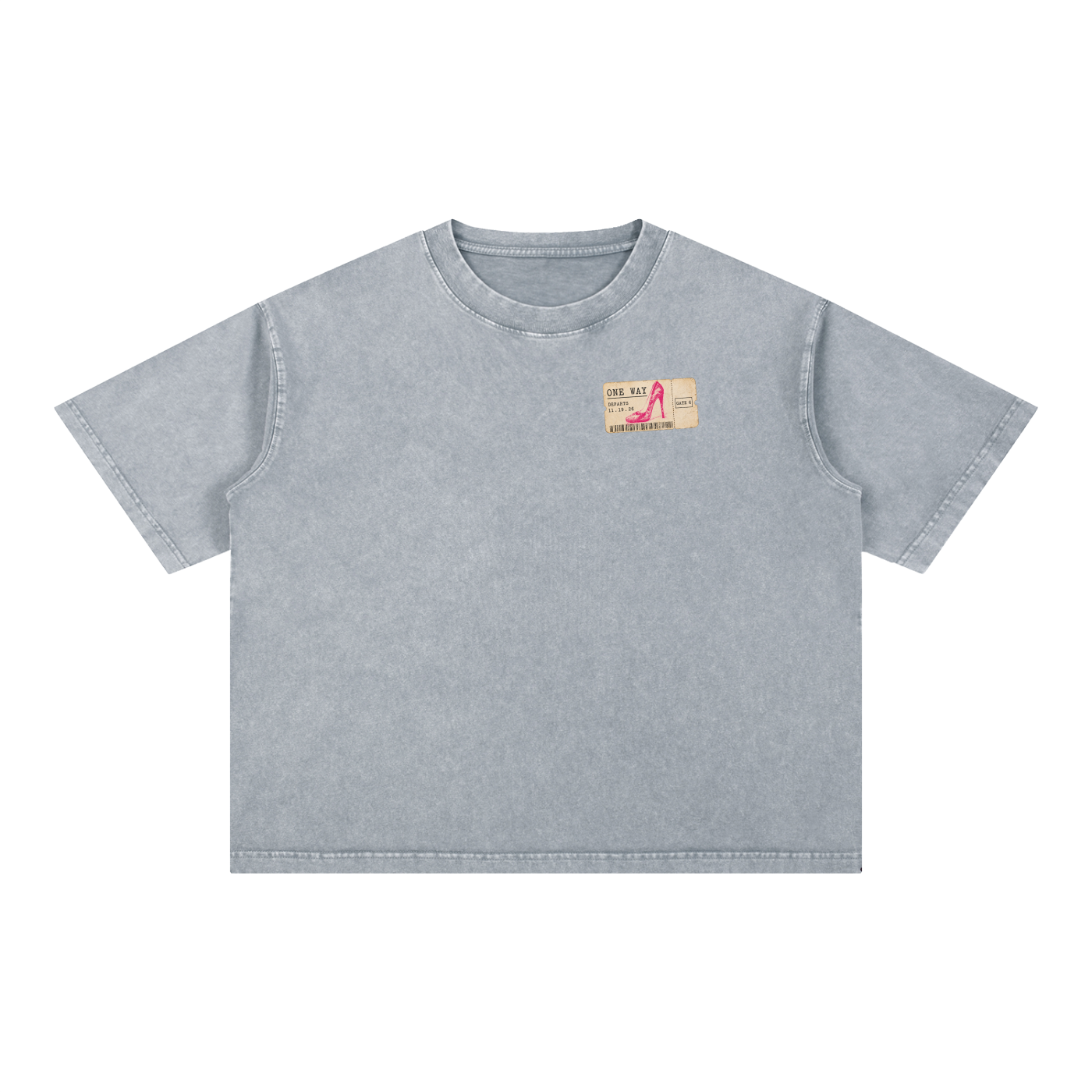 One Way Tee - Light Gray