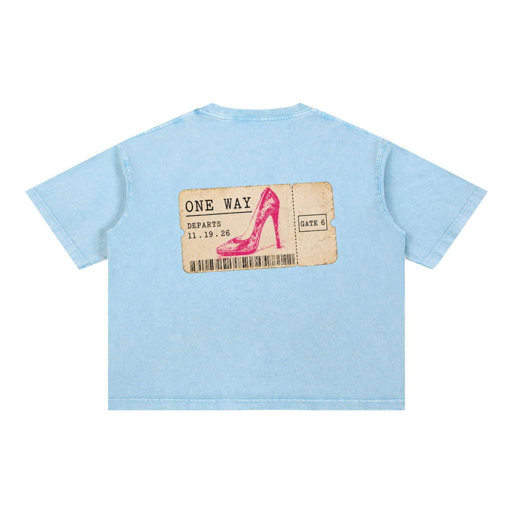 One Way Tee - Sky Blue