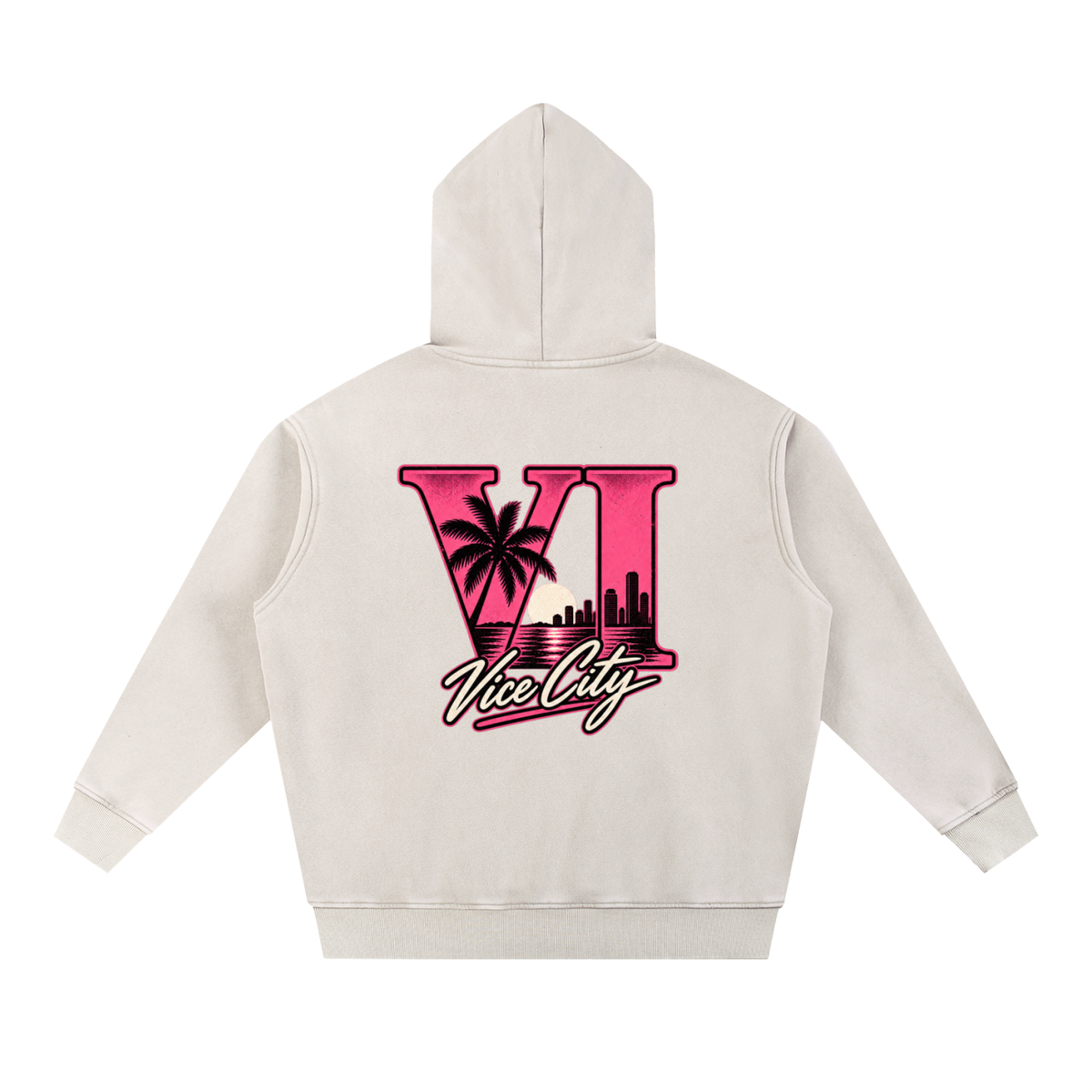 Palm Oversized Hoodie - Mild Apricot