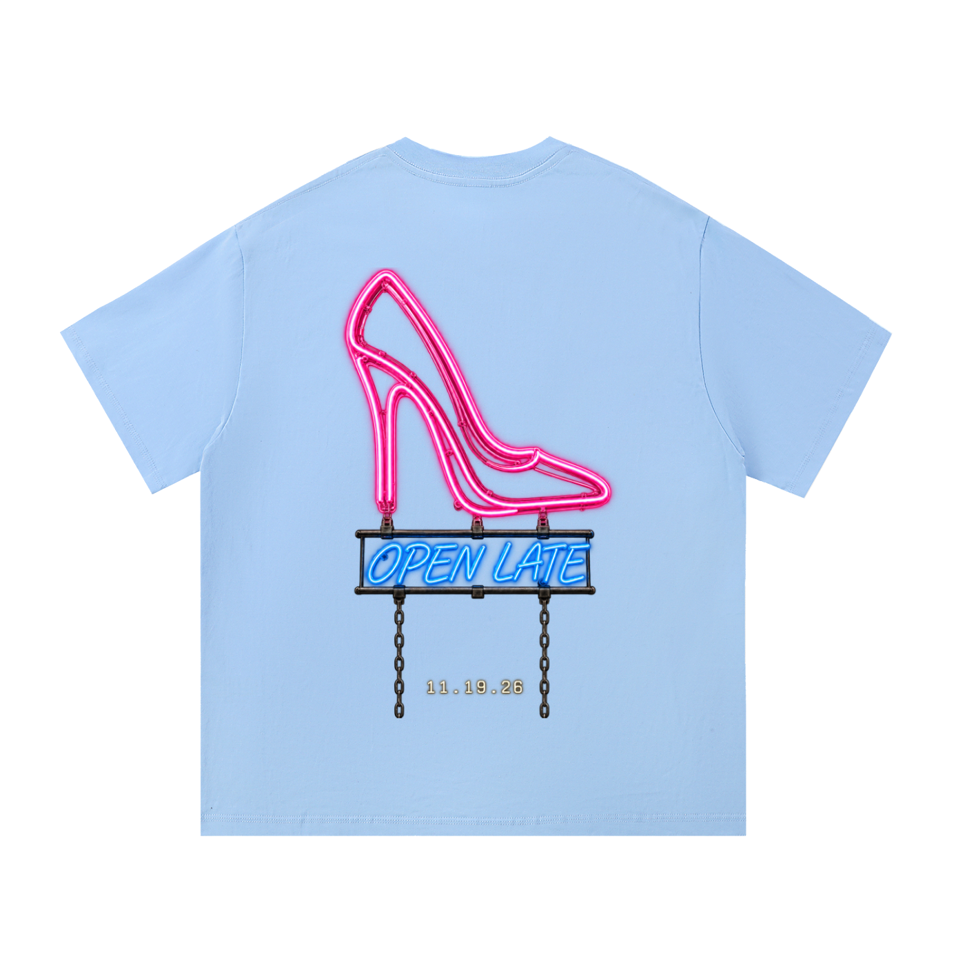 Open Late Tee - Blue