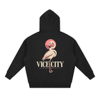 Flamingo Oversized Hoodie - Black