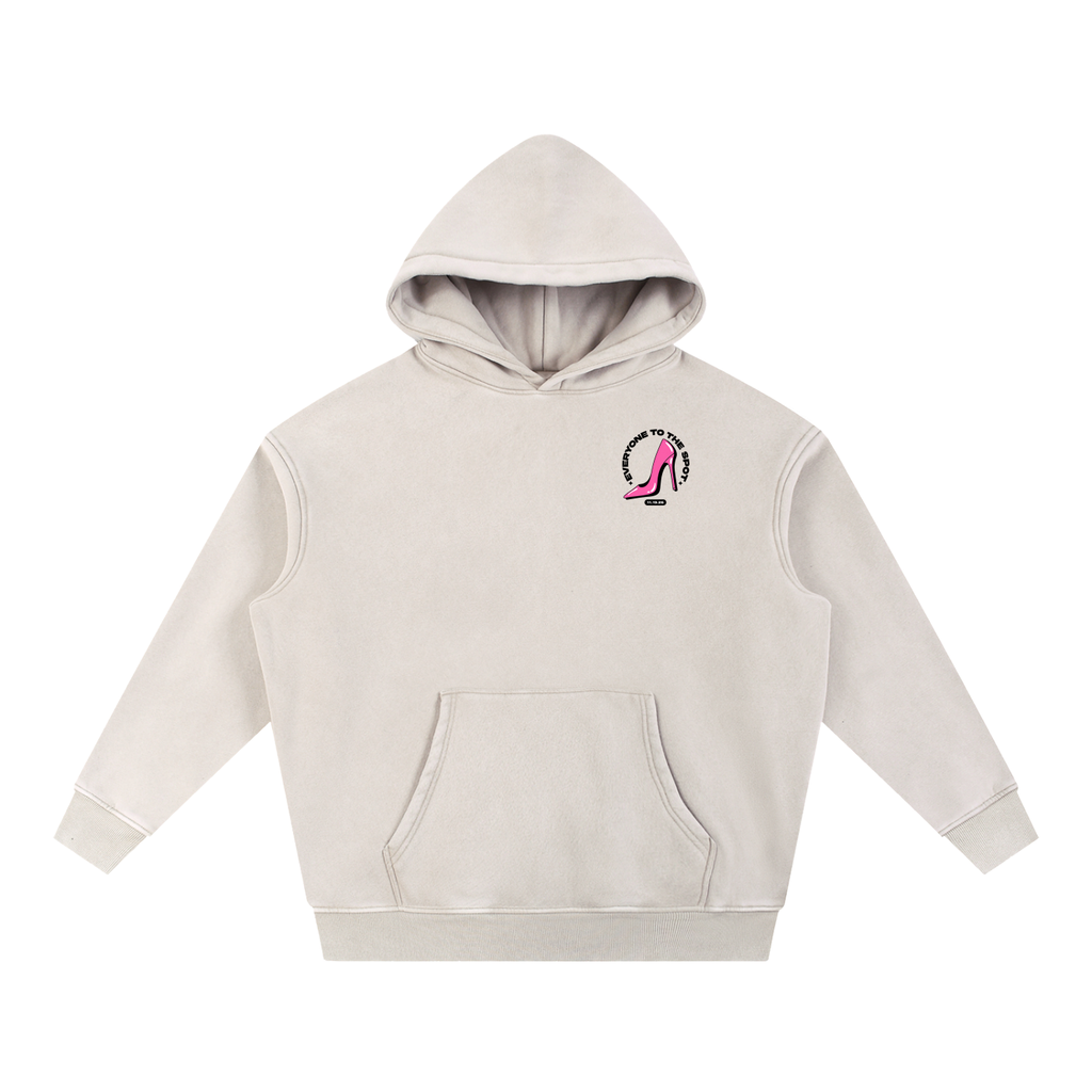 Everyone To The Spot Oversized Hoodie - Mild Apricot