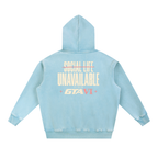 Social Life Oversized Hoodie - Lake blue