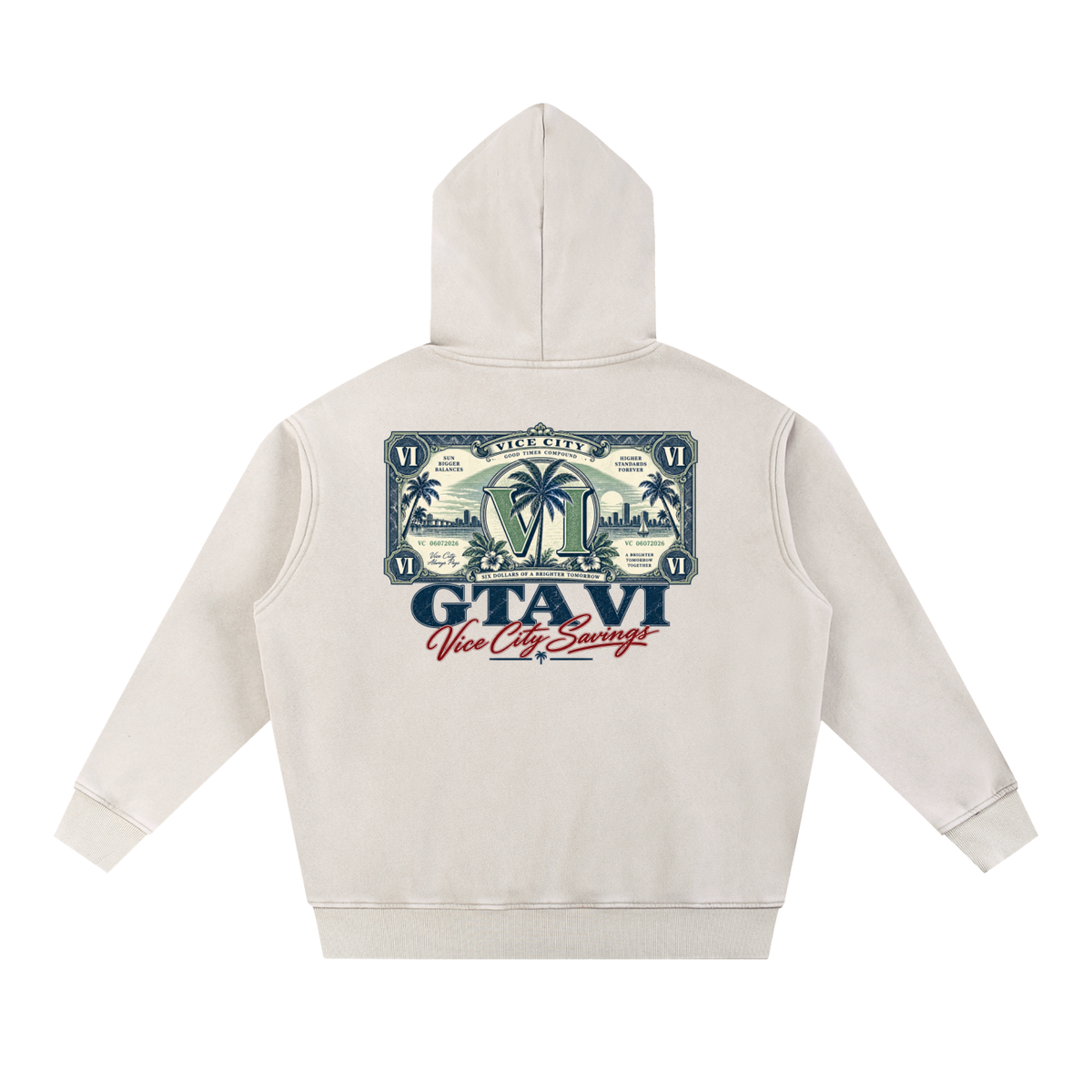Banknote Oversized Hoodie - Mild Apricot