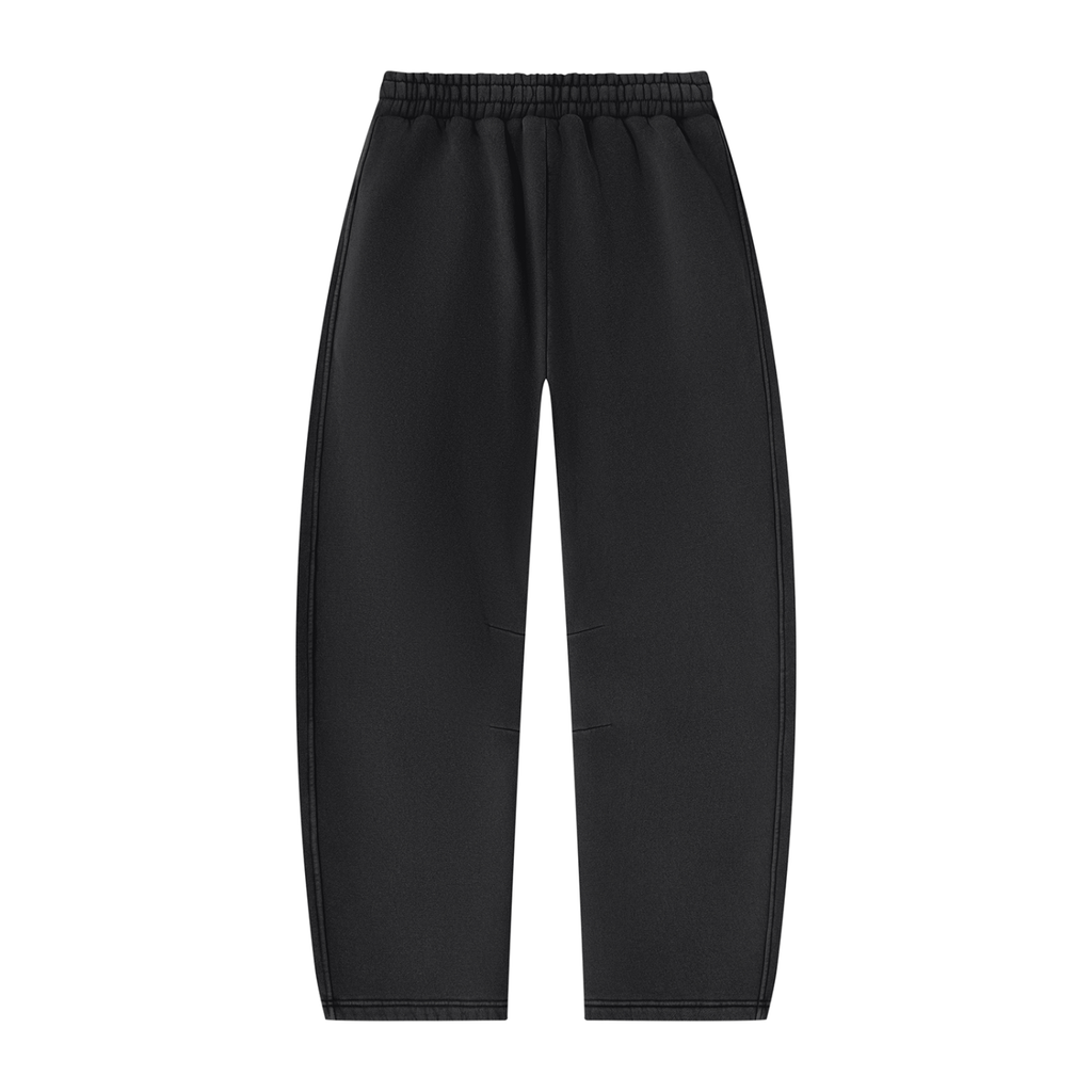 Pink Heel Sweatpants - Black