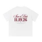 Save The Date Tee - White