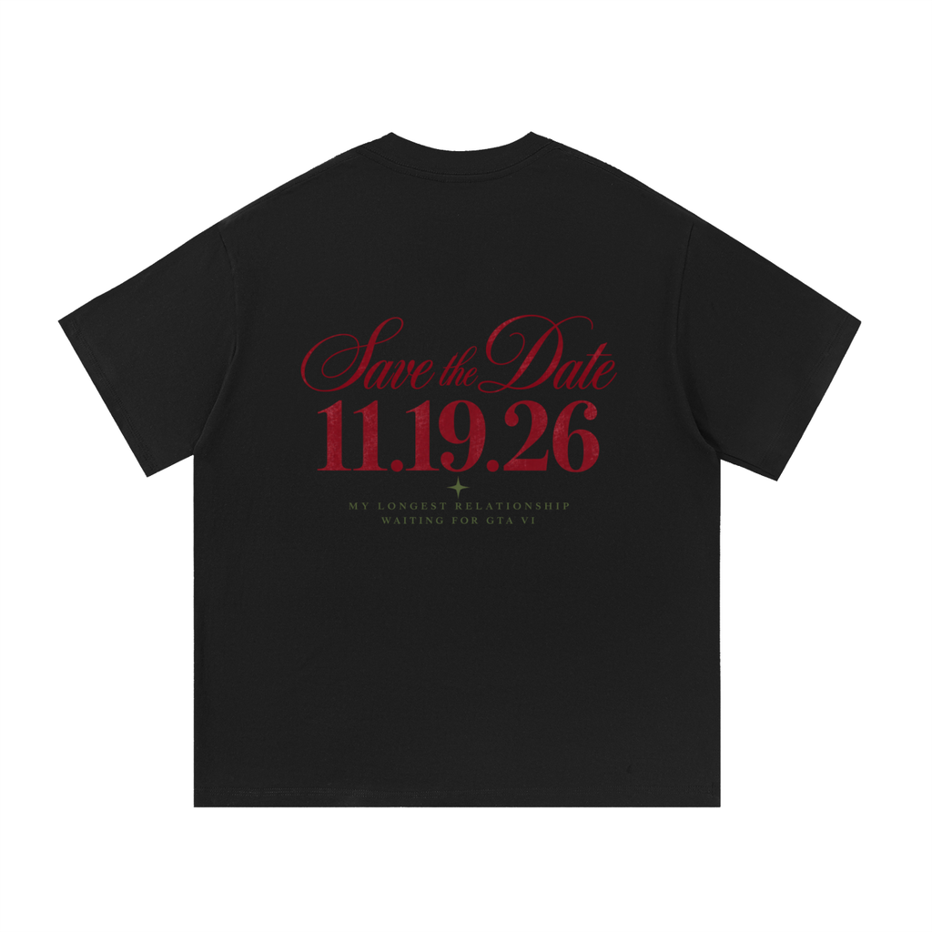 Save The Date Tee - Black