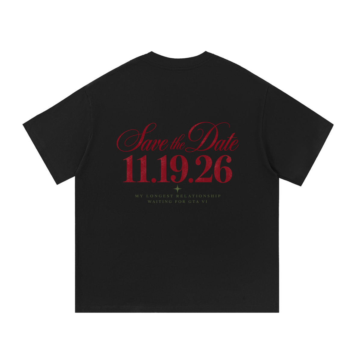 Save The Date Tee - Black