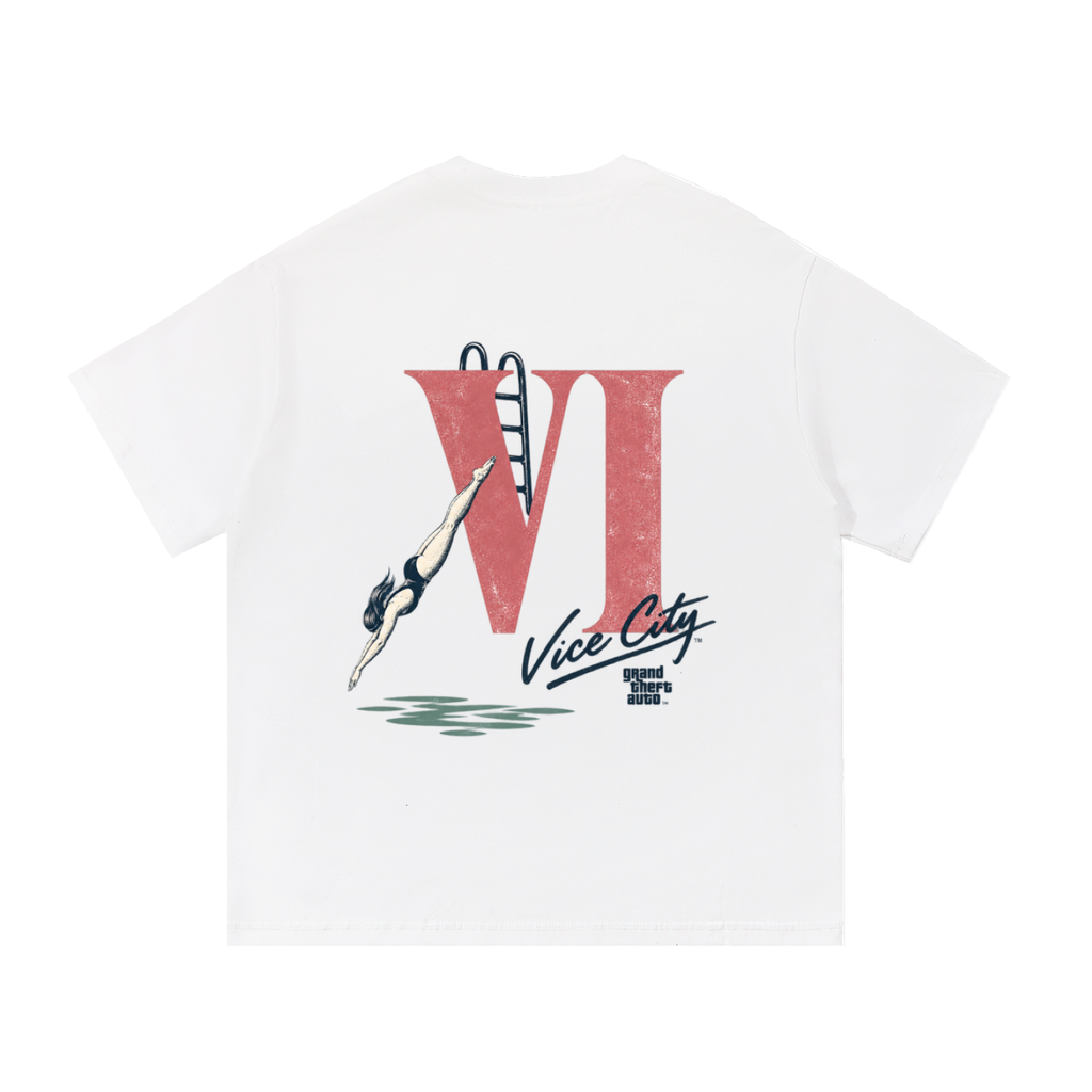 Poolside Tee - White