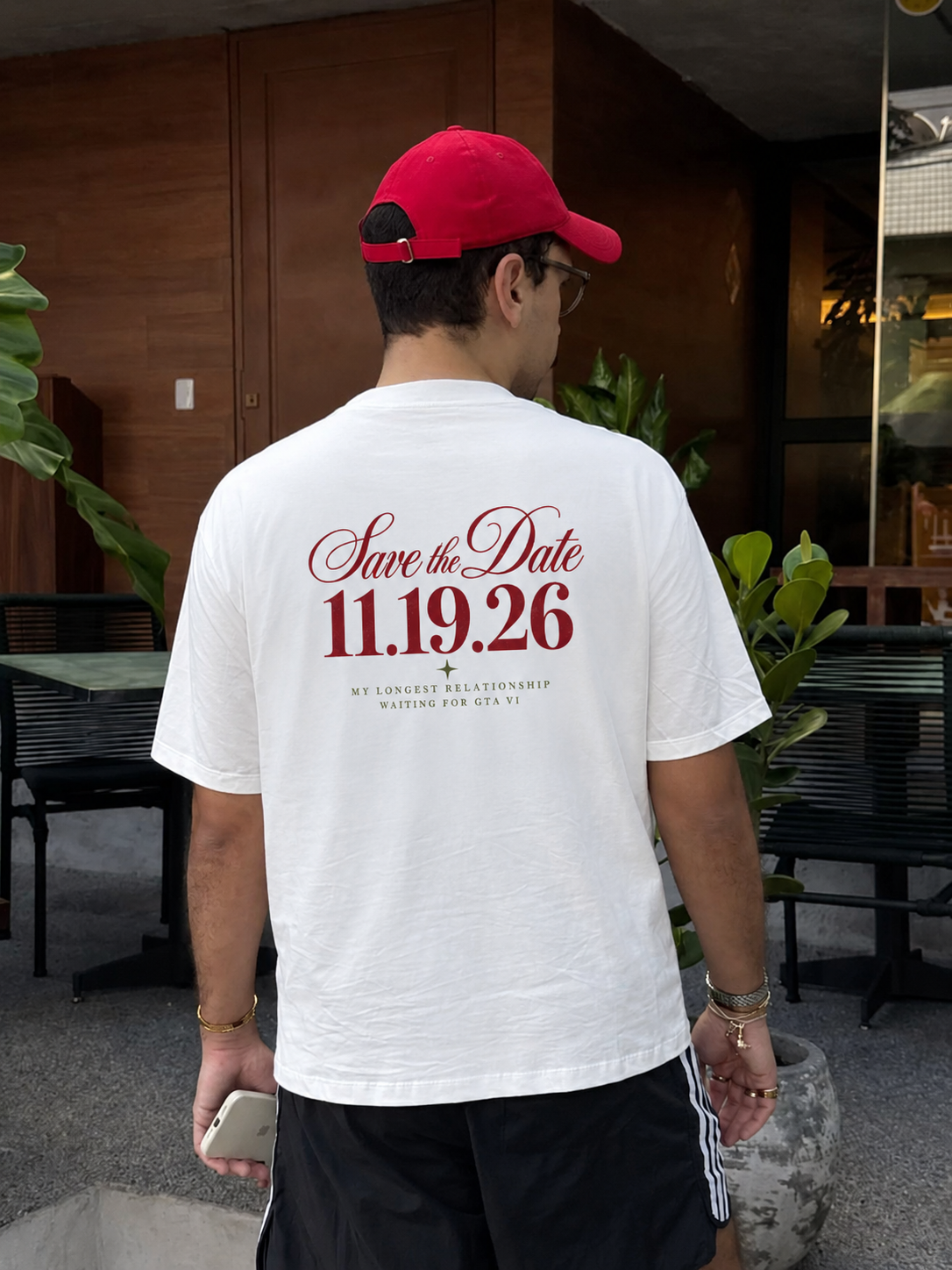 Save The Date Tee - White