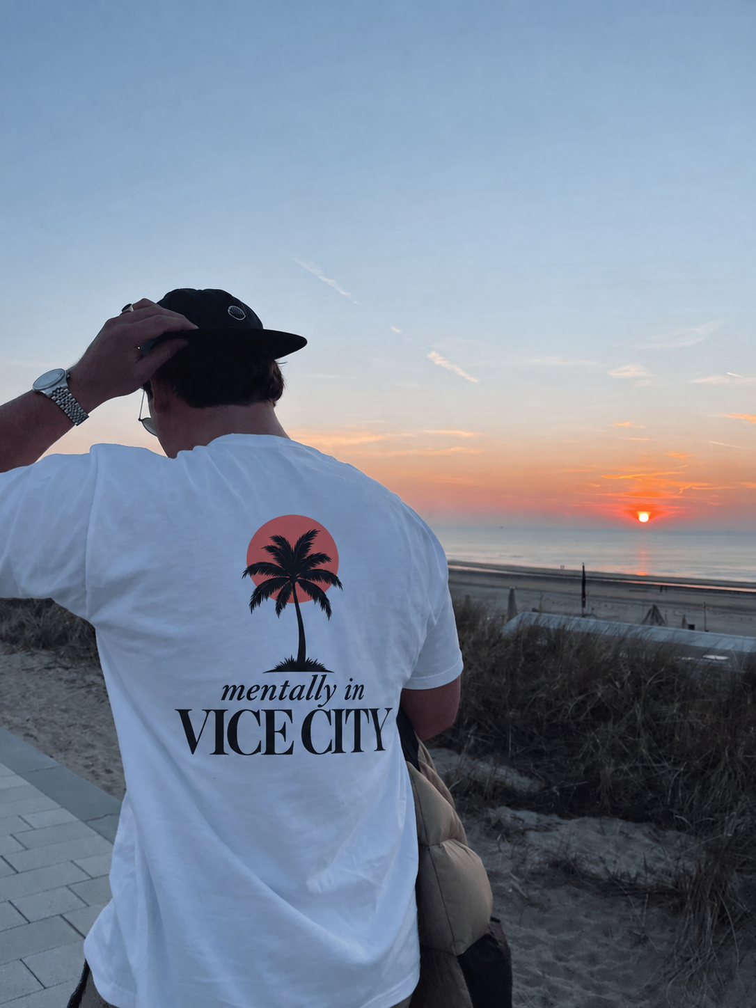Palm Tee - White
