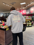 Social Life Oversized Hoodie - Light Gray