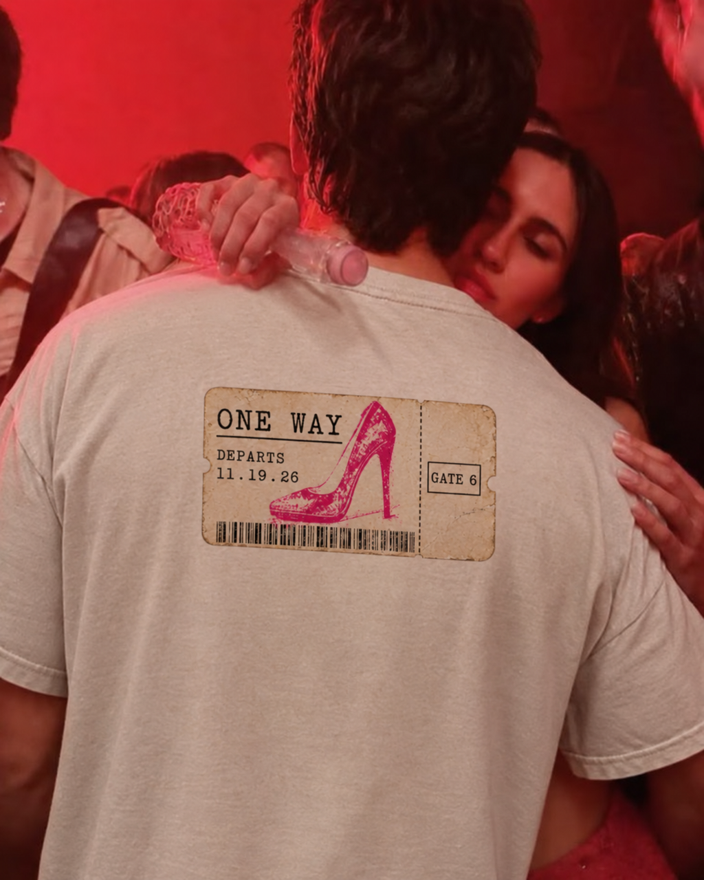 One Way Tee - Light Apricot