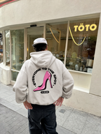 Everyone To The Spot Oversized Hoodie - Mild Apricot