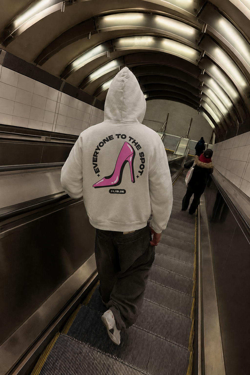 Everyone To The Spot Oversized Hoodie - Mild Apricot