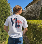Flamingo Tee - White