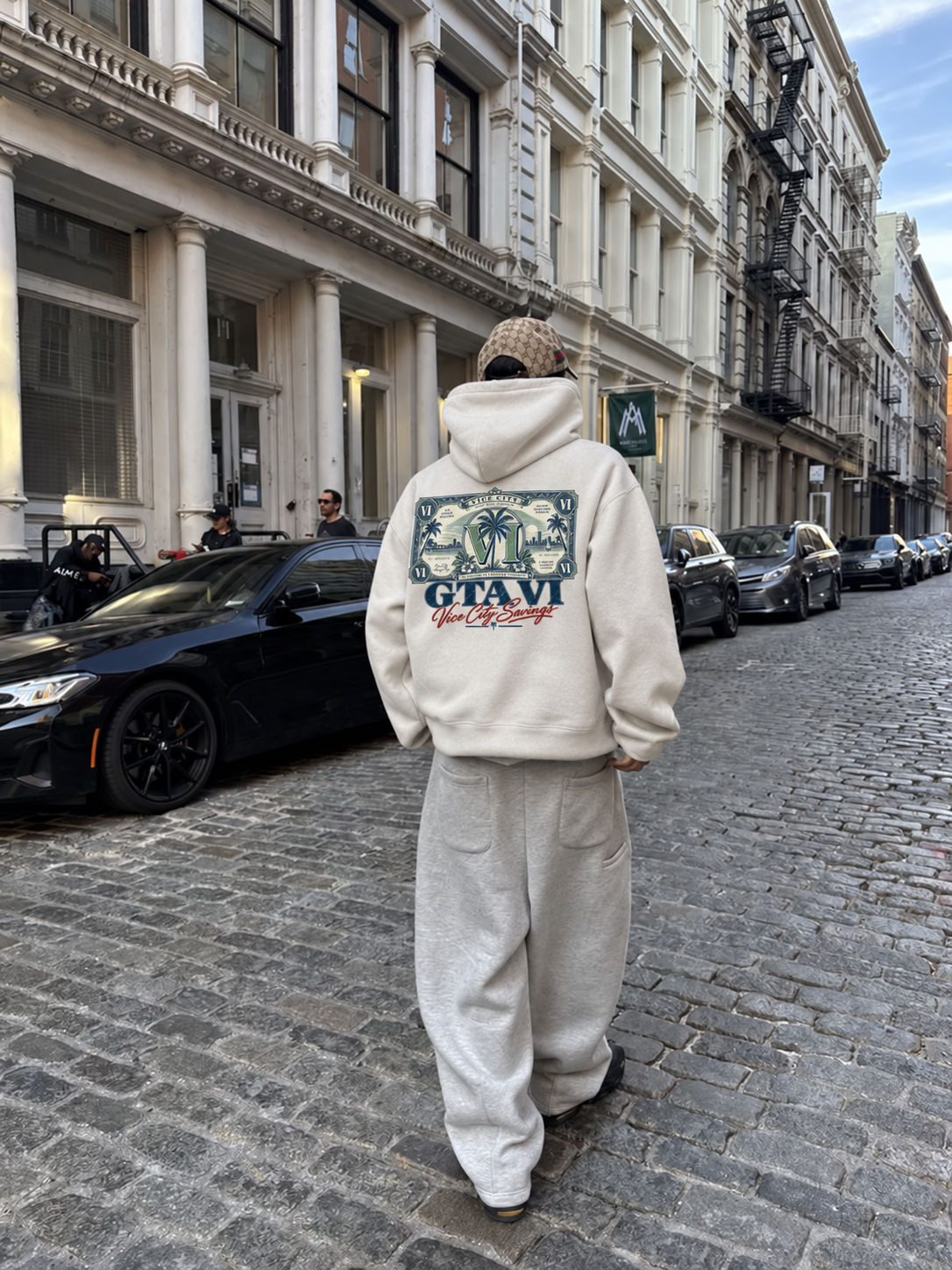 Banknote Oversized Hoodie - Mild Apricot