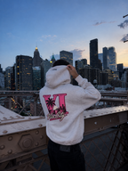 Palm Oversized Hoodie - Light Gray