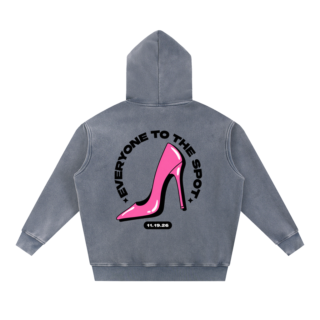 Everyone To The Spot Oversized Hoodie - Royal Blue