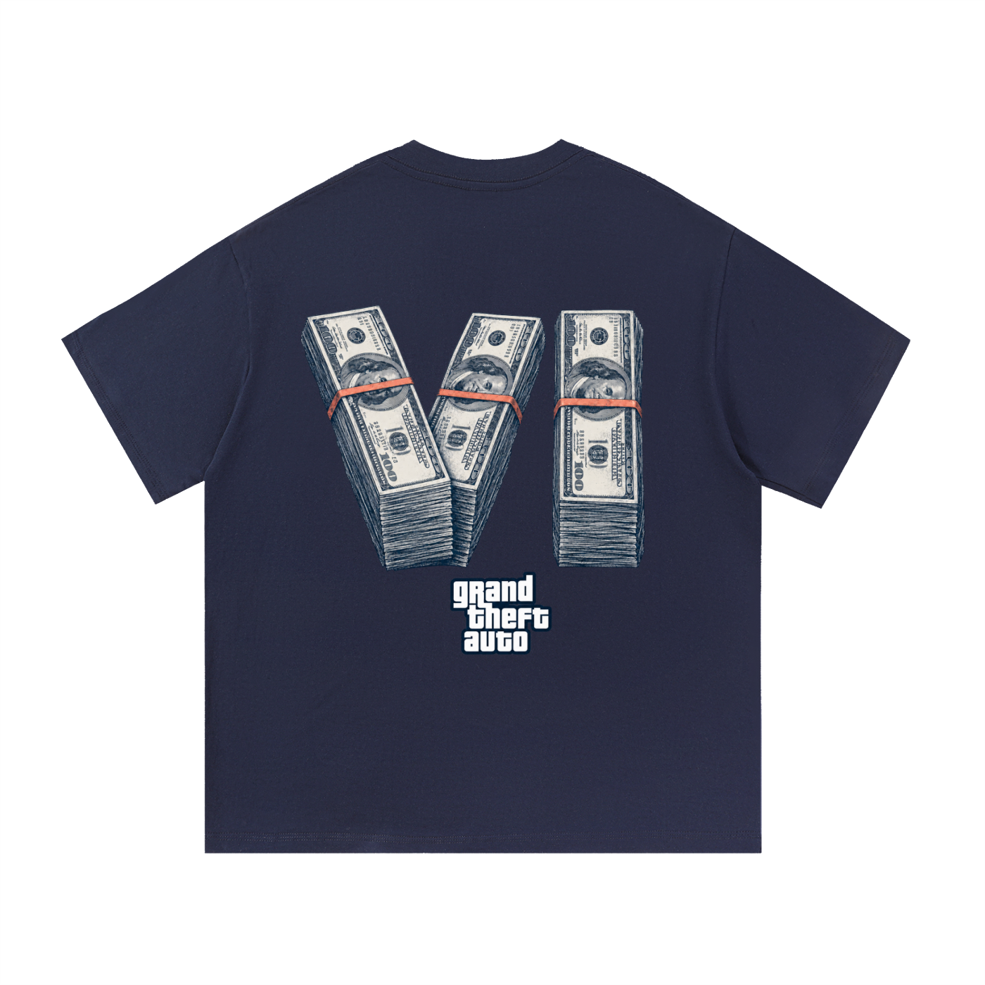 Banknote Tee - Navy Blue