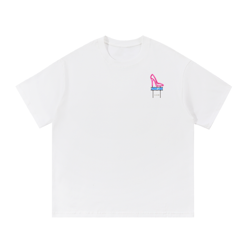 Open Late Tee - White
