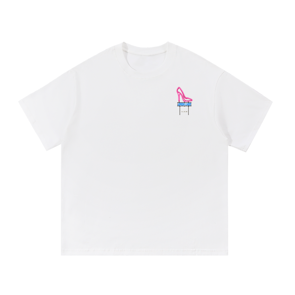 Open Late Tee - White