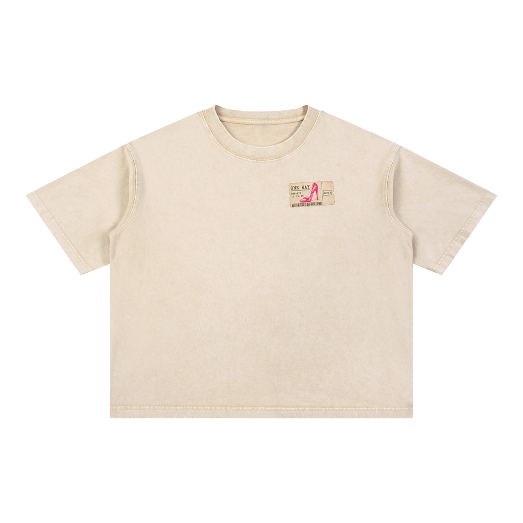 One Way Tee - Light Apricot