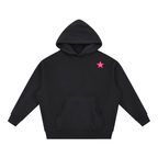 Six Star Oversized Hoodie - Black