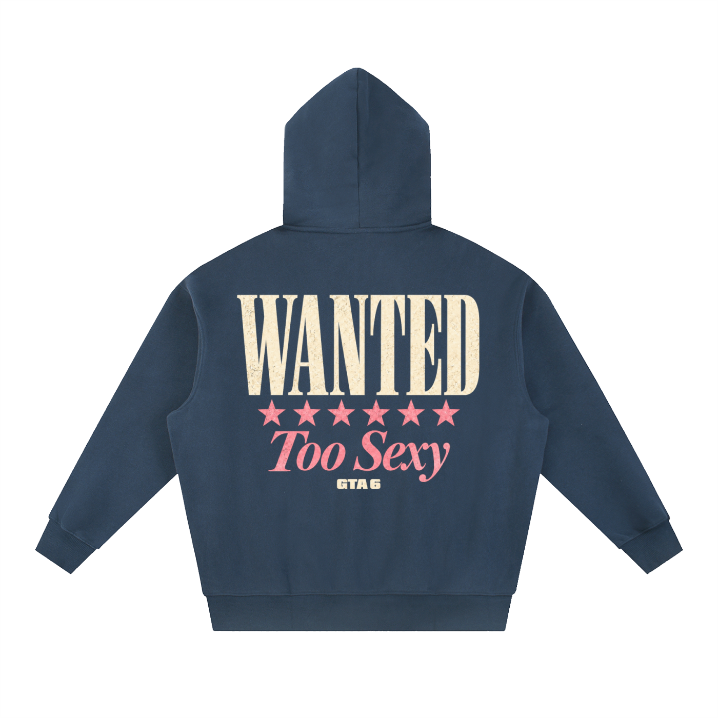Too Sexy Oversized Hoodie - Navy Blue
