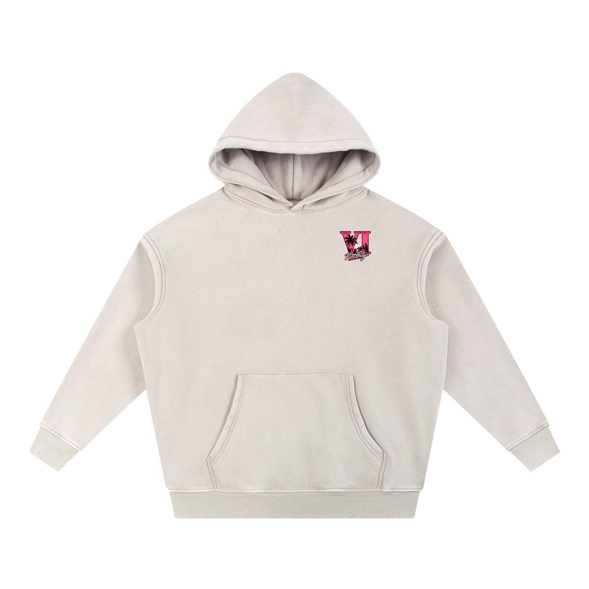 Palm Oversized Hoodie - Mild Apricot