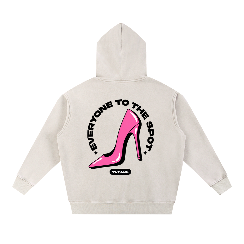 Everyone To The Spot Oversized Hoodie - Mild Apricot