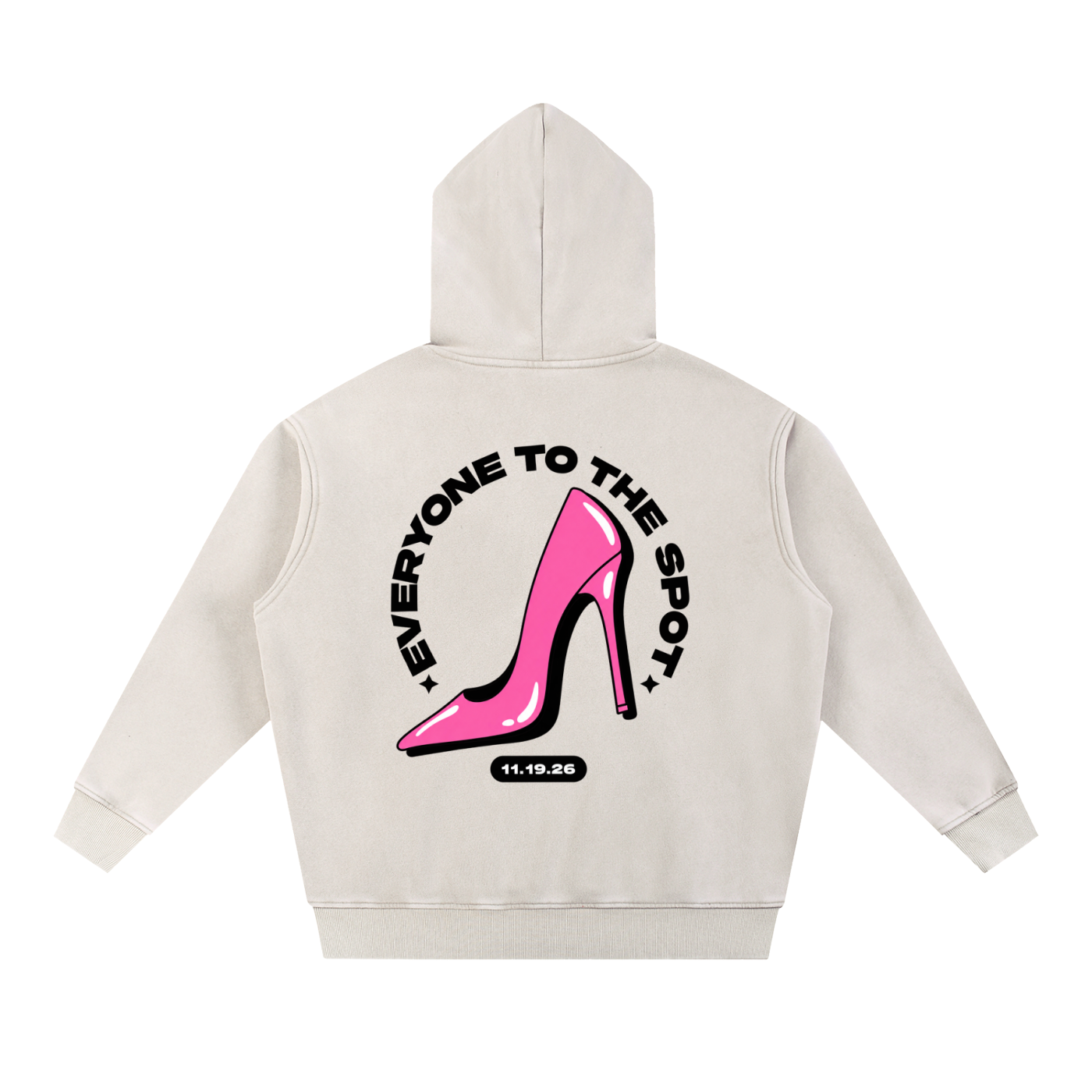 Everyone To The Spot Oversized Hoodie - Mild Apricot