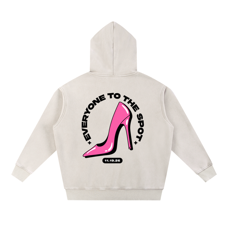 Everyone To The Spot Oversized Hoodie - Mild Apricot