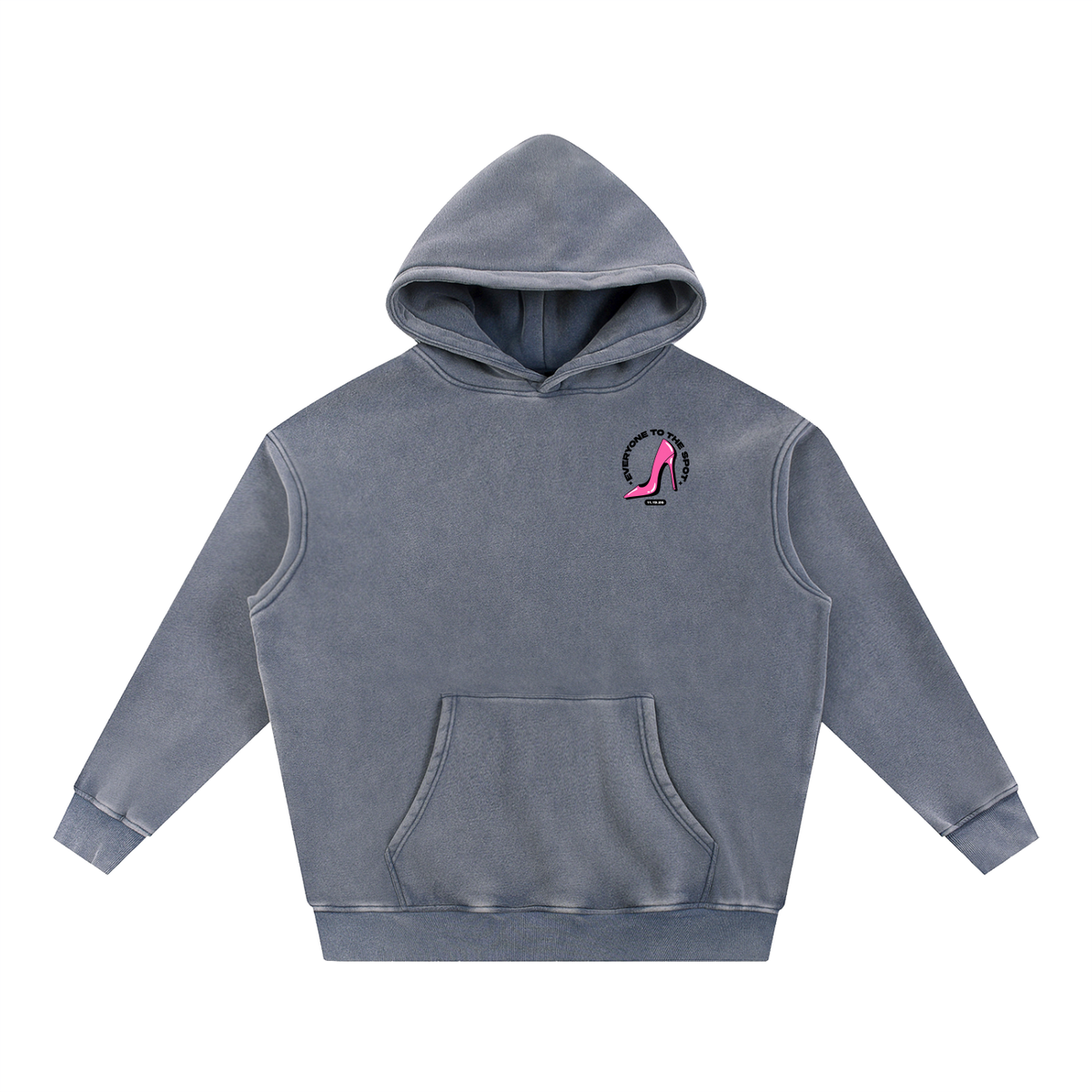 Everyone To The Spot Oversized Hoodie - Royal Blue