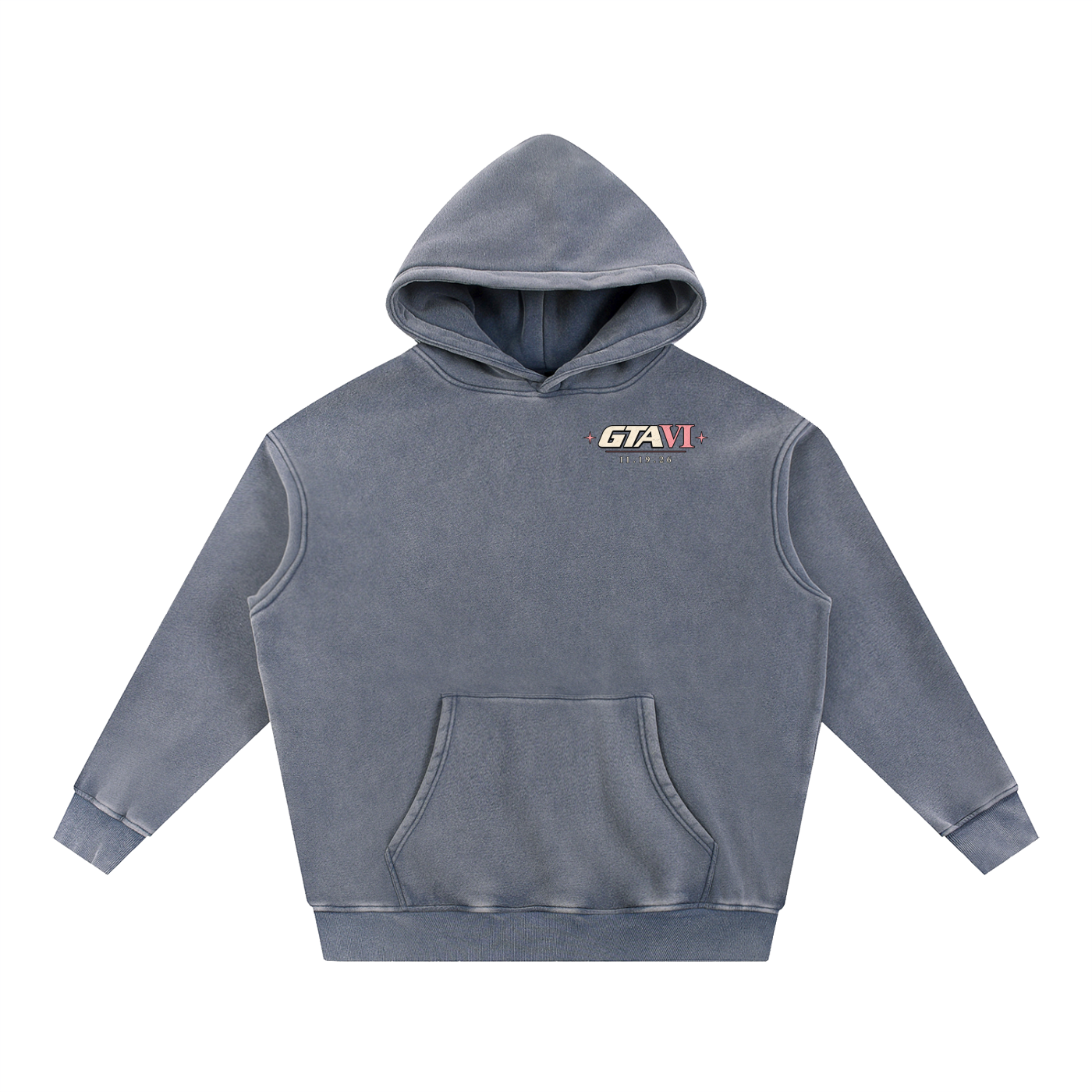 Social Life Oversized Hoodie - Royal Blue